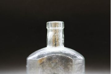 大正〜昭和初期　お洒落なディスプレイに活躍するガラス瓶5点セット(ボトル、ガラスビン、硝子、薬瓶、花瓶、花入、花器)(R-076310)