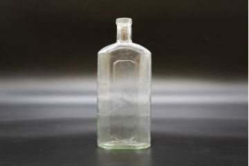 大正〜昭和初期　お洒落なディスプレイに活躍するガラス瓶5点セット(ボトル、ガラスビン、硝子、薬瓶、花瓶、花入、花器)(R-076310)