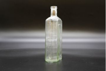 大正〜昭和初期　お洒落なディスプレイに活躍するガラス瓶5点セット(ボトル、ガラスビン、硝子、薬瓶、花瓶、花入、花器)(R-076310)