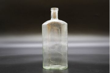 大正〜昭和初期　お洒落なディスプレイに活躍するガラス瓶5点セット(ボトル、ガラスビン、硝子、薬瓶、花瓶、花入、花器)(R-076310)