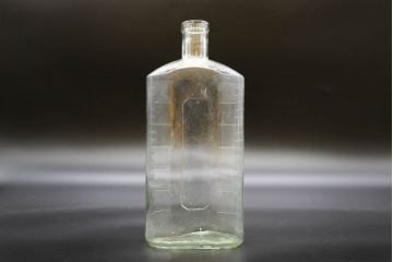 大正〜昭和初期　お洒落なディスプレイに活躍するガラス瓶5点セット(ボトル、ガラスビン、硝子、薬瓶、花瓶、花入、花器)(R-076312)