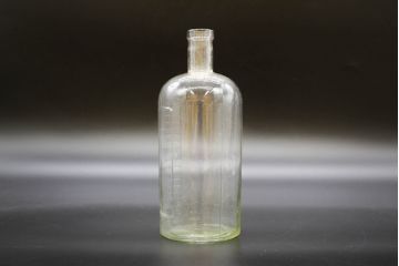 大正〜昭和初期　お洒落なディスプレイに活躍するガラス瓶5点セット(ボトル、ガラスビン、硝子、薬瓶、花瓶、花入、花器)(R-076313)