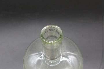 大正〜昭和初期　お洒落なディスプレイに活躍するガラス瓶5点セット(ボトル、ガラスビン、硝子、薬瓶、花瓶、花入、花器)(R-076313)
