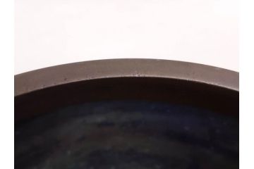 大正〜昭和初期　上手物　古銅　桜　味わい深い魅力を放つ火鉢(さくら、サクラ、手あぶり、鉢カバー、獣耳、獅子?)(R-076314)