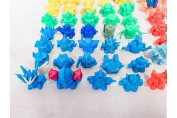 昭和レトロ　当時物　BANDAI　バンダイ　SDガンダム　武器　パーツ　ガン消し　まとめて71個セット(GUNDAM、消しゴム、ガシャポン、フィギュア、おもちゃ、オモチャ、玩具)(R-076317)