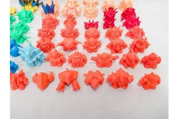 昭和レトロ　当時物　BANDAI　バンダイ　SDガンダム　武器　パーツ　ガン消し　まとめて71個セット(GUNDAM、消しゴム、ガシャポン、フィギュア、おもちゃ、オモチャ、玩具)(R-076317)