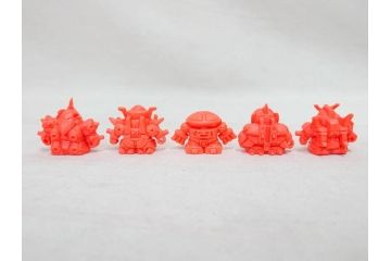 昭和レトロ　当時物　BANDAI　バンダイ　SDガンダム　武器　パーツ　ガン消し　まとめて71個セット(GUNDAM、消しゴム、ガシャポン、フィギュア、おもちゃ、オモチャ、玩具)(R-076317)