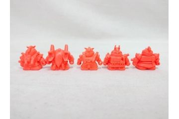昭和レトロ　当時物　BANDAI　バンダイ　SDガンダム　武器　パーツ　ガン消し　まとめて71個セット(GUNDAM、消しゴム、ガシャポン、フィギュア、おもちゃ、オモチャ、玩具)(R-076317)