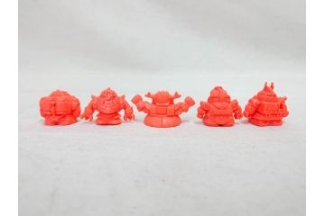 昭和レトロ　当時物　BANDAI　バンダイ　SDガンダム　武器　パーツ　ガン消し　まとめて71個セット(GUNDAM、消しゴム、ガシャポン、フィギュア、おもちゃ、オモチャ、玩具)(R-076317)