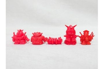 昭和レトロ　当時物　BANDAI　バンダイ　SDガンダム　武器　パーツ　ガン消し　まとめて71個セット(GUNDAM、消しゴム、ガシャポン、フィギュア、おもちゃ、オモチャ、玩具)(R-076317)