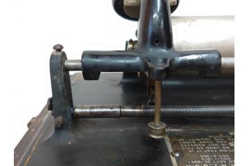 ジャンク品　エジソン　EDISON FIRESIDE PHONOGRAPH　MODEL A　フォノグラフ　蓄音機(ホーン付き、ケース付き、蝋管再生機、MODEL-H 4 MINUTE、トーマス・アルバ・エジソン)(R-076318)
