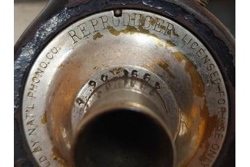 ジャンク品　エジソン　EDISON FIRESIDE PHONOGRAPH　MODEL A　フォノグラフ　蓄音機(ホーン付き、ケース付き、蝋管再生機、MODEL-H 4 MINUTE、トーマス・アルバ・エジソン)(R-076318)