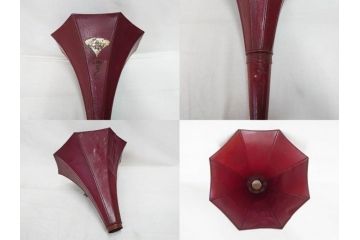 ジャンク品　エジソン　EDISON FIRESIDE PHONOGRAPH　MODEL A　フォノグラフ　蓄音機(ホーン付き、ケース付き、蝋管再生機、MODEL-H 4 MINUTE、トーマス・アルバ・エジソン)(R-076318)