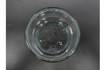 昭和レトロ　当時物　大正〜昭和初期　アルミ蓋　昔懐かしい雰囲気漂うガラス瓶3個セット(キャニスター、ガラスビン、硝子、菓子瓶、フタ付き)(R-076319)