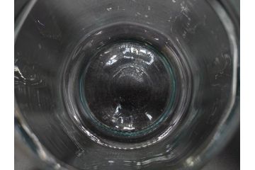昭和レトロ　当時物　大正〜昭和初期　アルミ蓋　昔懐かしい雰囲気漂うガラス瓶3個セット(キャニスター、ガラスビン、硝子、菓子瓶、フタ付き)(R-076319)
