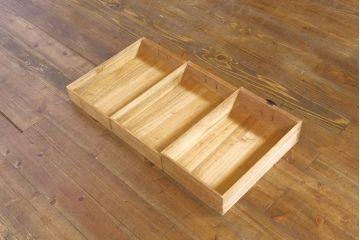 和製アンティーク　特注!!　上手物!!　明治〜大正　時代を感じさせない上質な造り込みの総桐二本松箪笥(時代箪笥、重ね箪笥、衣装タンス、和箪笥、収納箪笥、引き出し)(R-076320)