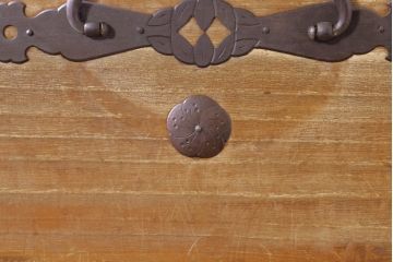 和製アンティーク　特注!!　上手物!!　明治〜大正　時代を感じさせない上質な造り込みの総桐二本松箪笥(時代箪笥、重ね箪笥、衣装タンス、和箪笥、収納箪笥、引き出し)(R-076320)