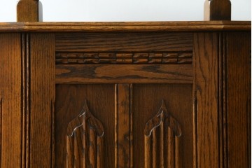 中古　イギリス製　Old Charm(オールドチャーム)　クラシカルな空間を演出するバーカウンター　(R-076325)