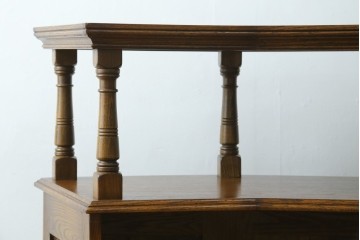 中古　イギリス製　Old Charm(オールドチャーム)　クラシカルな空間を演出するバーカウンター　(R-076325)
