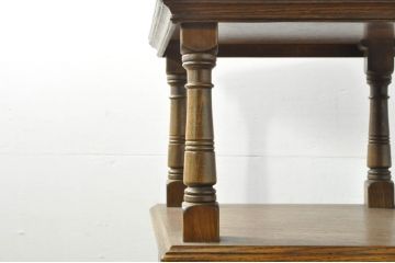 イギリスビンテージ　Old Charm(オールドチャーム)　クラシカルな佇まいで大人な雰囲気を演出するバーカウンター(カウンターテーブル、キッチンカウンター、収納棚、ヴィンテージ、英国)(R-076325)