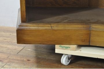 イギリスビンテージ　Old Charm(オールドチャーム)　クラシカルな佇まいで大人な雰囲気を演出するバーカウンター(カウンターテーブル、キッチンカウンター、収納棚、ヴィンテージ、英国)(R-076325)