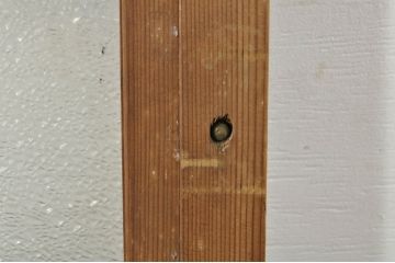 アンティーク建具　レトロな空間を演出する格子入りガラス戸2枚セット(引き戸、格子戸、ガラス帯戸)(R-076326)