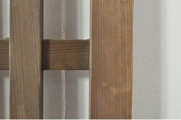 アンティーク建具　和モダンな空間づくりにおすすめの荒格子戸1枚(引き戸、格子戸)(R-076327)