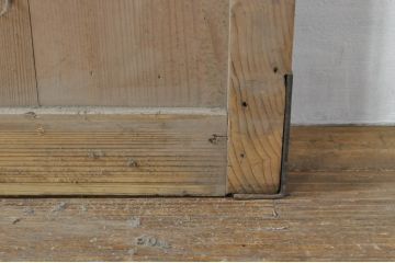 アンティーク建具　和モダンな空間づくりにおすすめの荒格子戸1枚(引き戸、格子戸)(R-076327)