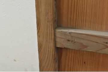 アンティーク建具　和モダンな空間づくりにおすすめの荒格子戸1枚(引き戸、格子戸)(R-076327)