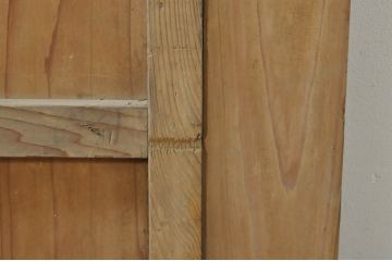 アンティーク建具　和モダンな空間づくりにおすすめの荒格子戸1枚(引き戸、格子戸)(R-076327)
