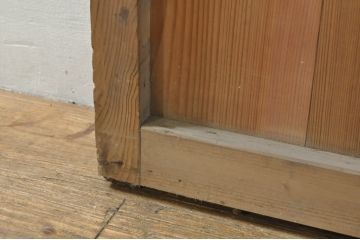 アンティーク建具　和モダンな空間づくりにおすすめの荒格子戸1枚(引き戸、格子戸)(R-076327)