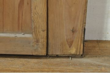 アンティーク建具　和モダンな空間づくりにおすすめの荒格子戸1枚(引き戸、格子戸)(R-076327)