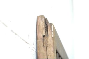 アンティーク建具　和モダンな空間づくりにおすすめの荒格子戸1枚(引き戸、格子戸)(R-076327)