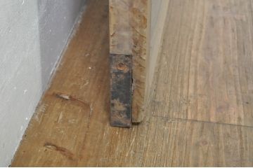 アンティーク建具　和モダンな空間づくりにおすすめの荒格子戸1枚(引き戸、格子戸)(R-076327)