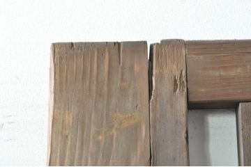 アンティーク建具　和モダンな空間づくりにおすすめの荒格子戸1枚(引き戸、格子戸)(R-076328)