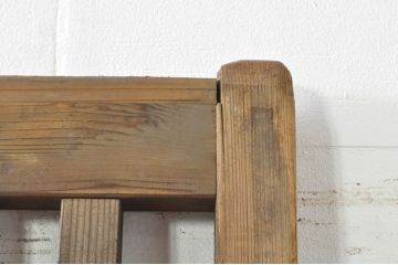 アンティーク建具　和モダンな空間づくりにおすすめの荒格子戸1枚(引き戸、格子戸)(R-076328)