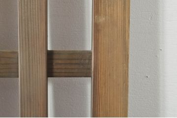 アンティーク建具　和モダンな空間づくりにおすすめの荒格子戸1枚(引き戸、格子戸)(R-076328)