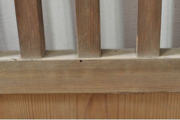 アンティーク建具　和モダンな空間づくりにおすすめの荒格子戸1枚(引き戸、格子戸)(R-076328)