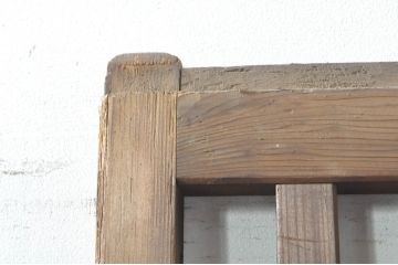 アンティーク建具　和モダンな空間づくりにおすすめの荒格子戸1枚(引き戸、格子戸)(R-076328)