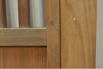 アンティーク建具　和モダンな空間づくりにおすすめの荒格子戸1枚(引き戸、格子戸)(R-076328)
