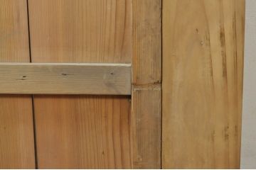 アンティーク建具　和モダンな空間づくりにおすすめの荒格子戸1枚(引き戸、格子戸)(R-076328)