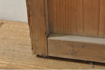 アンティーク建具　和モダンな空間づくりにおすすめの荒格子戸1枚(引き戸、格子戸)(R-076328)
