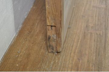 アンティーク建具　和モダンな空間づくりにおすすめの荒格子戸1枚(引き戸、格子戸)(R-076328)