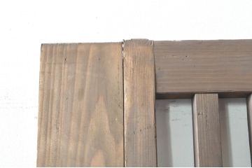 アンティーク建具　和モダンな空間づくりにおすすめの荒格子戸1枚(引き戸、格子戸)(R-076329)