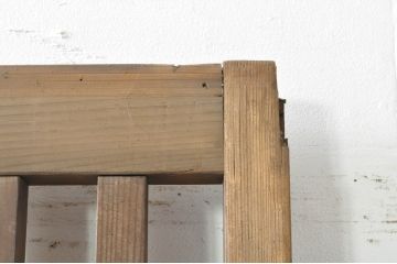 アンティーク建具　和モダンな空間づくりにおすすめの荒格子戸1枚(引き戸、格子戸)(R-076329)