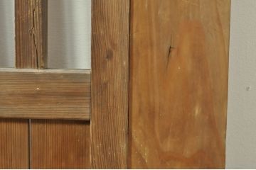アンティーク建具　和モダンな空間づくりにおすすめの荒格子戸1枚(引き戸、格子戸)(R-076329)