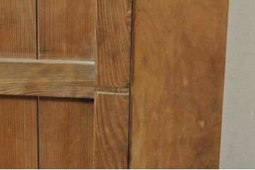 アンティーク建具　和モダンな空間づくりにおすすめの荒格子戸1枚(引き戸、格子戸)(R-076329)