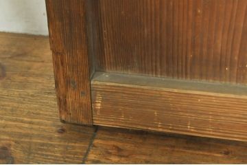 アンティーク建具　和モダンな空間づくりにおすすめの荒格子戸1枚(引き戸、格子戸)(R-076329)
