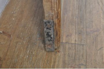 アンティーク建具　和モダンな空間づくりにおすすめの荒格子戸1枚(引き戸、格子戸)(R-076329)