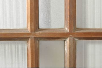 アンティーク建具　レトロな空間作りにおすすめなモールガラス入りガラス戸(引き戸)(R-076330)